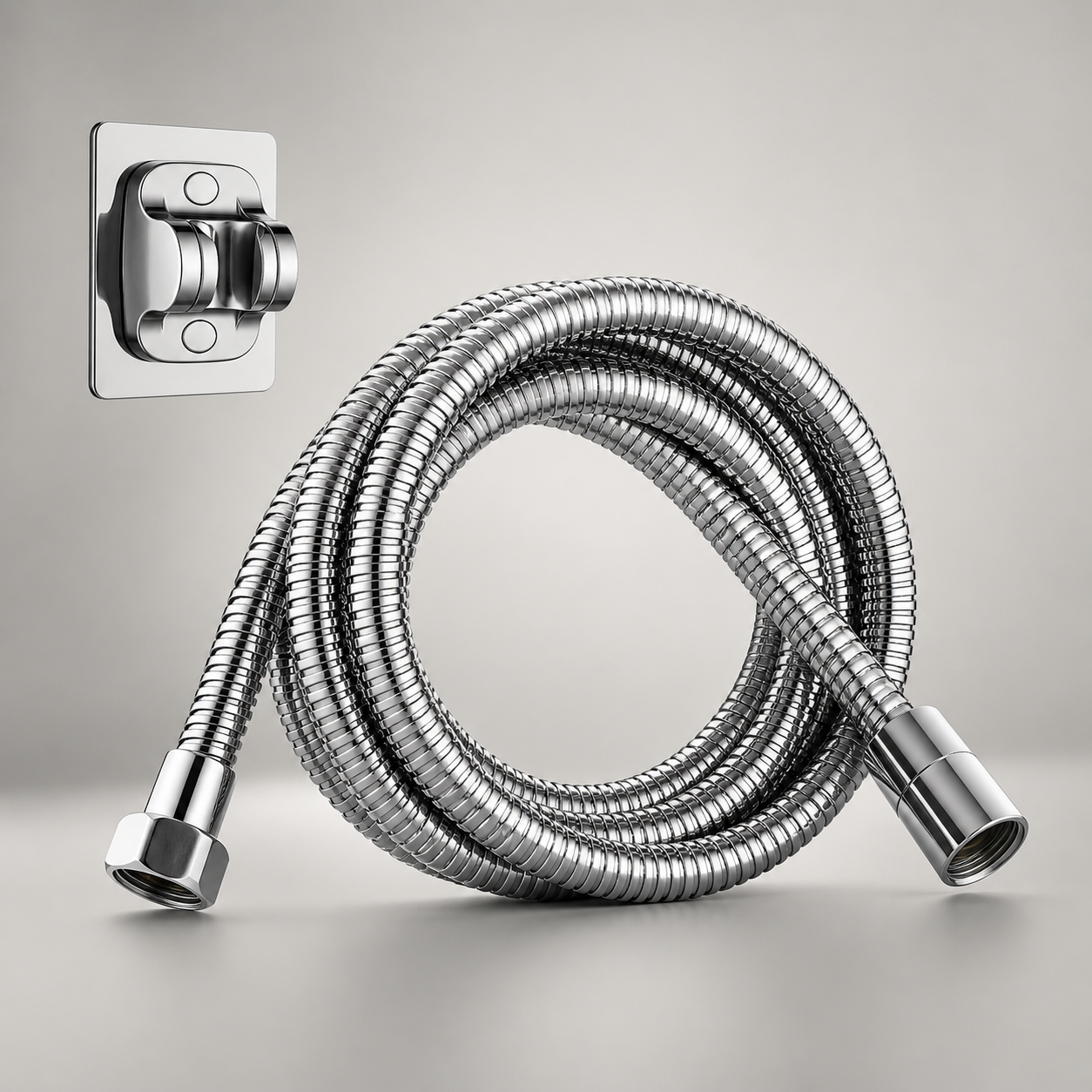 Shower Hose & Wall Holder Set