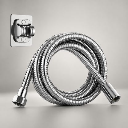 Shower Hose & Wall Holder Set